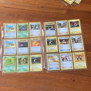 Perfect condition Pokémon cards to sheets